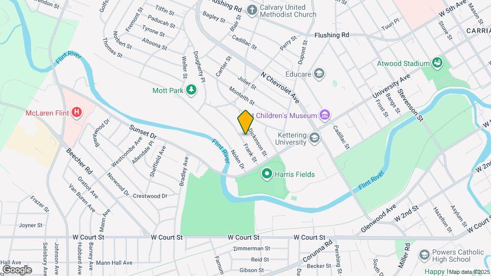 722 Frank St Map and Location Details