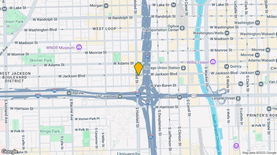 301 S Halsted St, Unit 1205 Map and Location Details