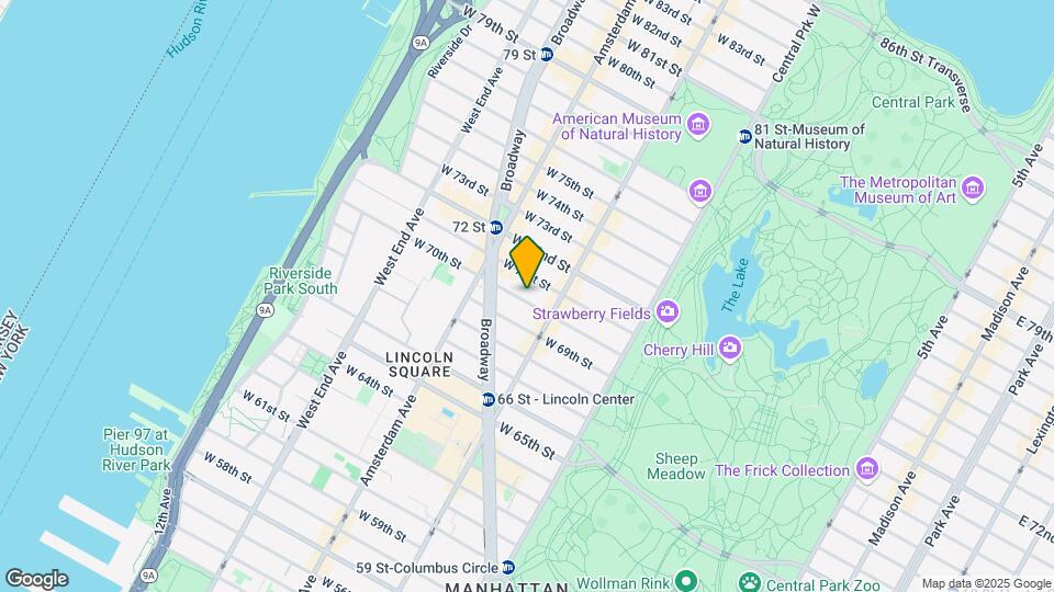 131 W 70th St Map and Location Details
