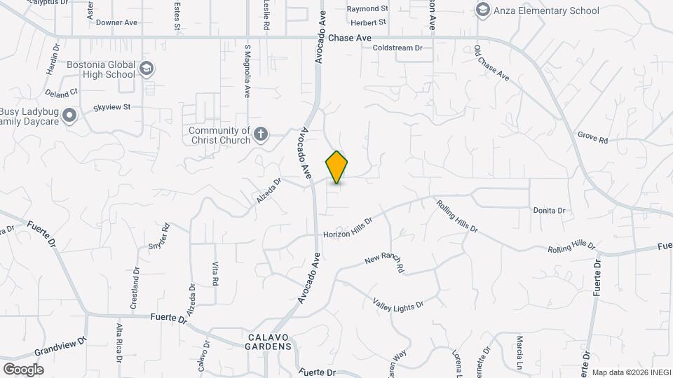 1639 Cono Dr Map and Location Details