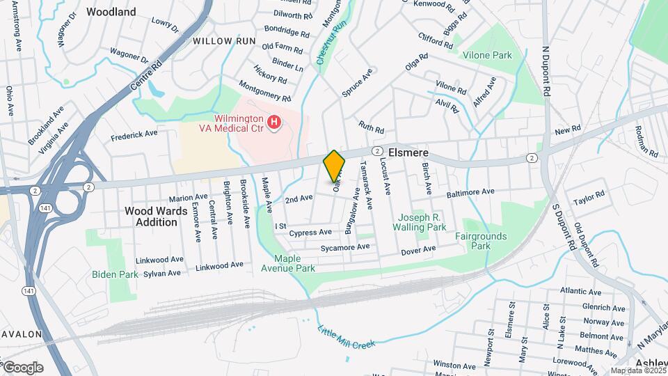 13 Oak Ave Map and Location Details