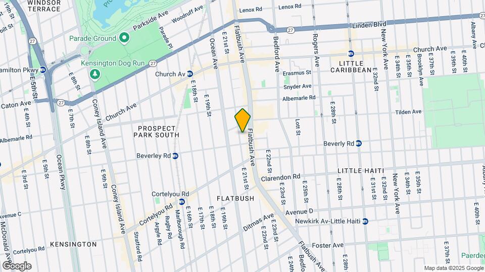 363 E 21st St Map and Location Details