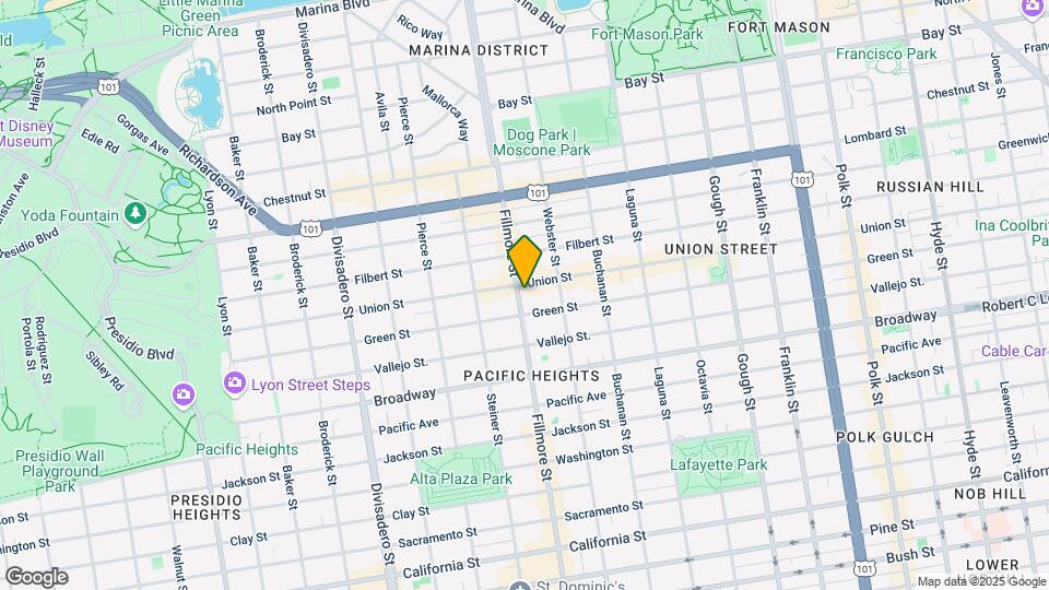 2960 Fillmore St Map and Location Details