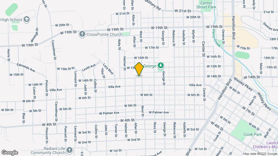 1710 W 14th St Map and Location Details