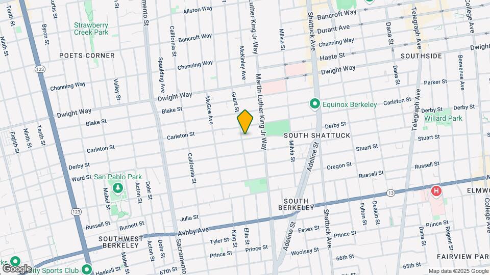 1801 Derby St Map and Location Details