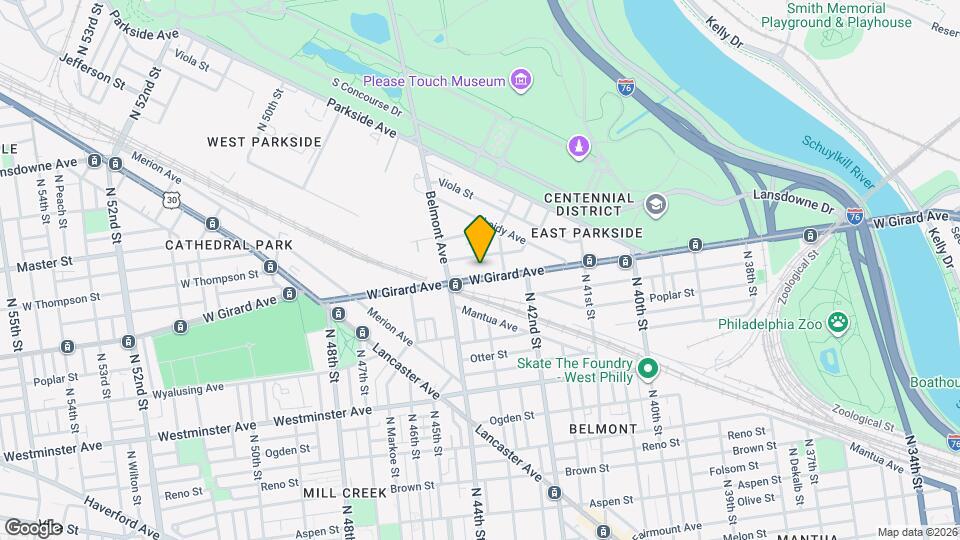 4231 W Girard Ave Map and Location Details