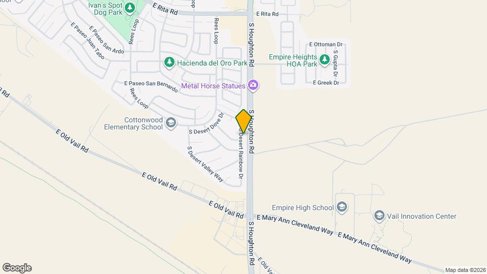 8697 S Desert Rainbow Dr Mapa y Detalles de la Ubicación