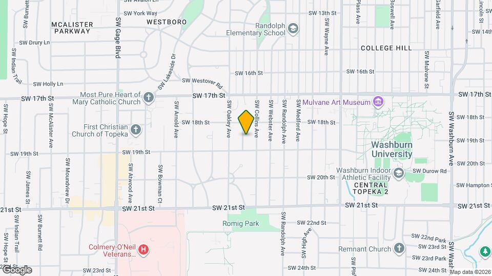 1826 SW Campbell Ave Map and Location Details