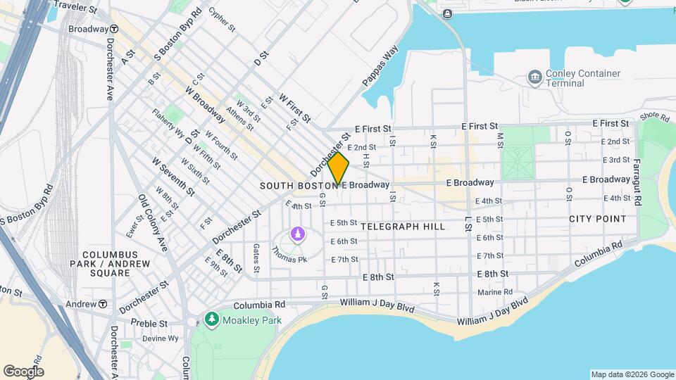 525 E Broadway Map and Location Details