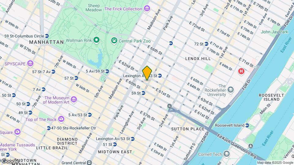 784 Lexington Ave Map and Location Details