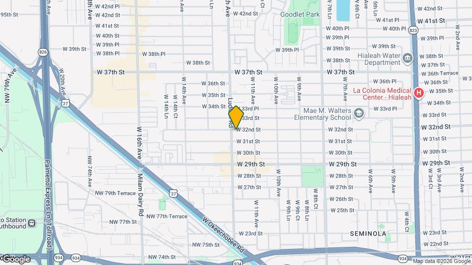 1182 W 32nd St, Unit A3 Mapa y Detalles de la Ubicación