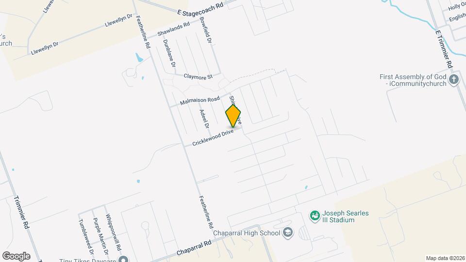 3406 Cricklewood Drive Map and Location Details