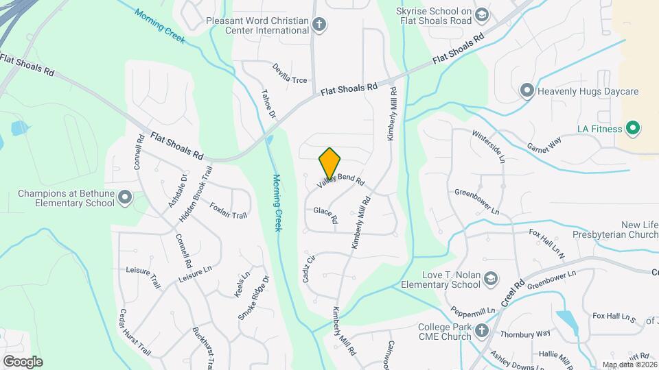 3325 Valley Bend Rd Map and Location Details