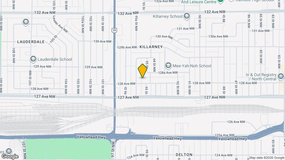 9512-9128 128 Ave NW Map and Location Details