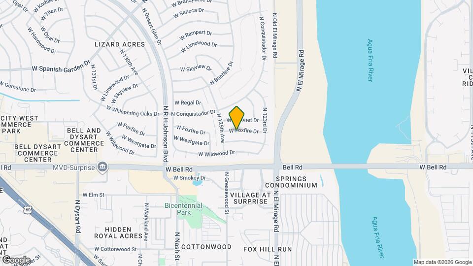 12411 W Foxfire Dr Map and Location Details