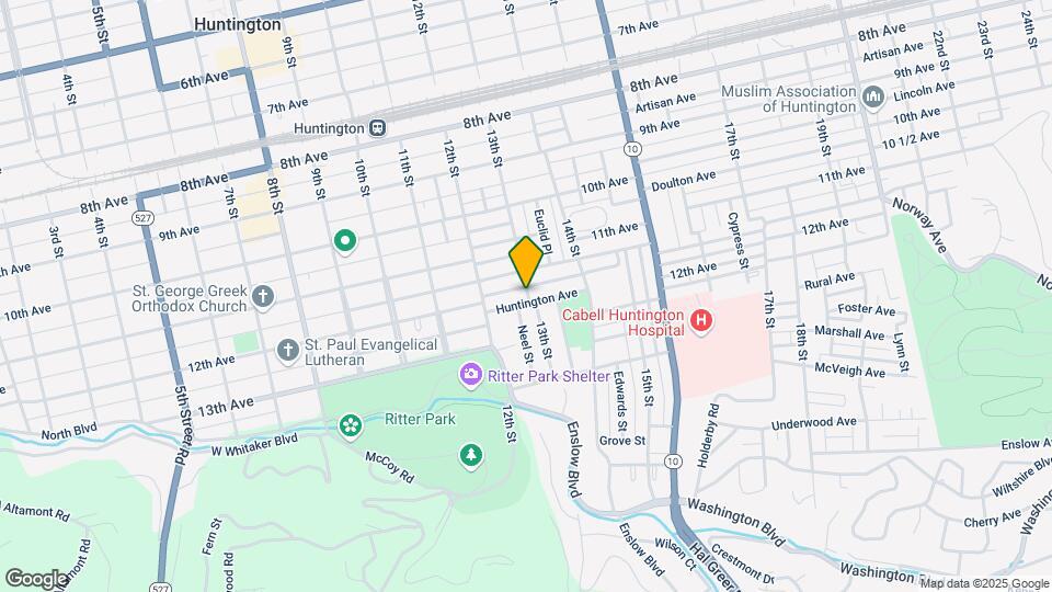 1266 Huntington Ave Map and Location Details