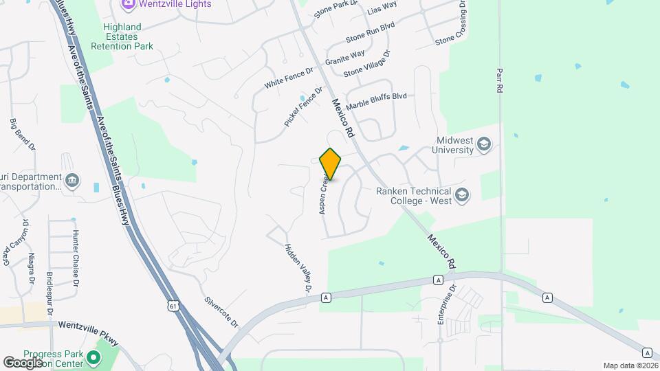 322 Aspen Creek Dr Map and Location Details