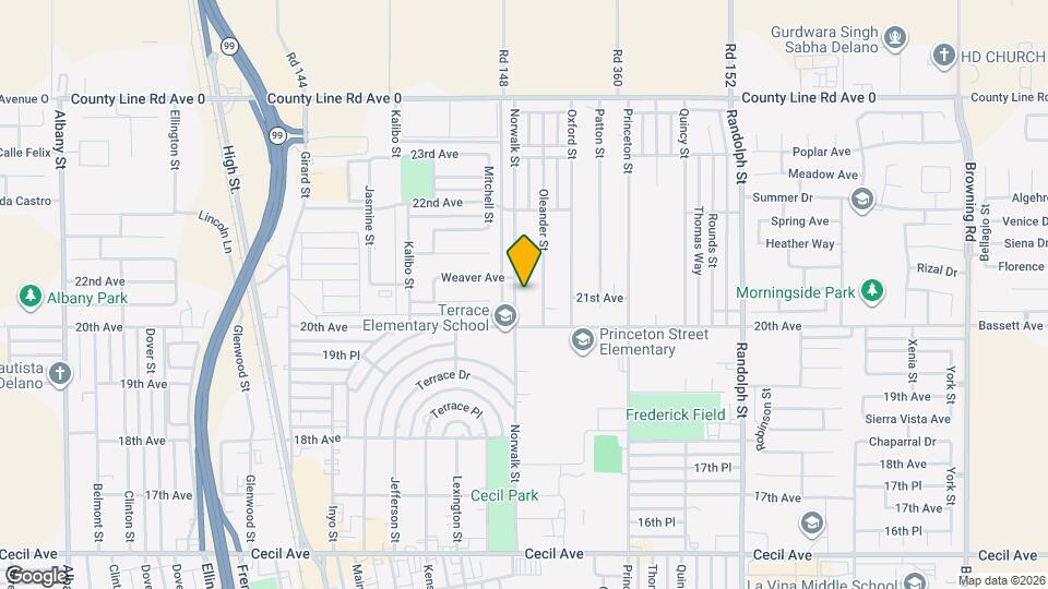 2032 Norwalk St Map and Location Details
