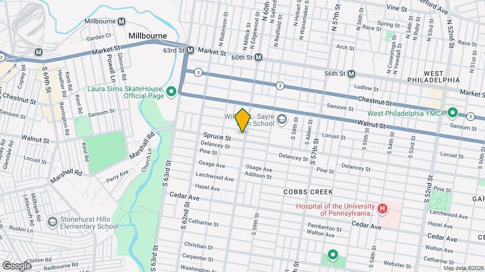 278 S 60th St Map and Location Details