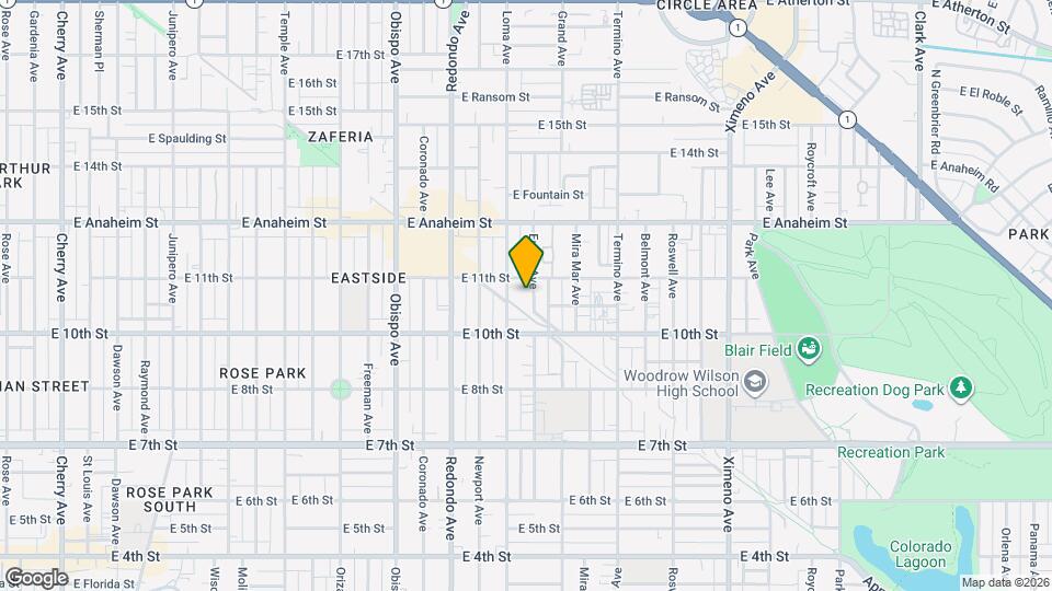 1071 Euclid Ave Map and Location Details