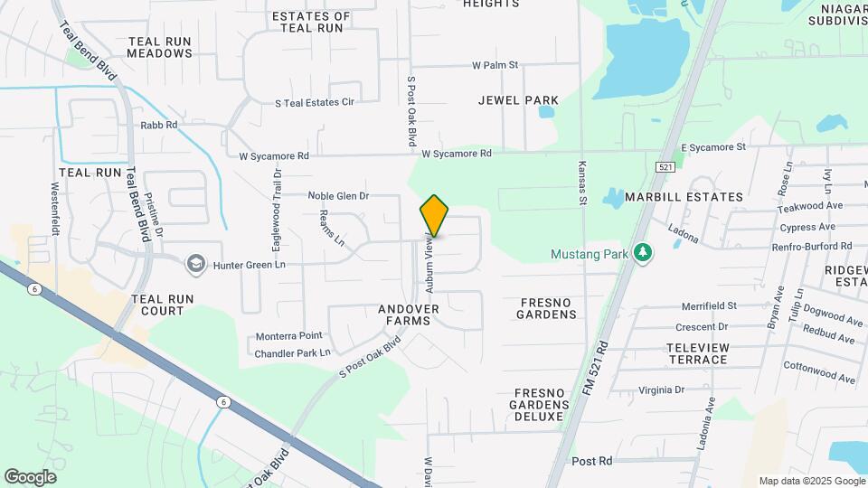 1318 Auburn View Ln Map and Location Details