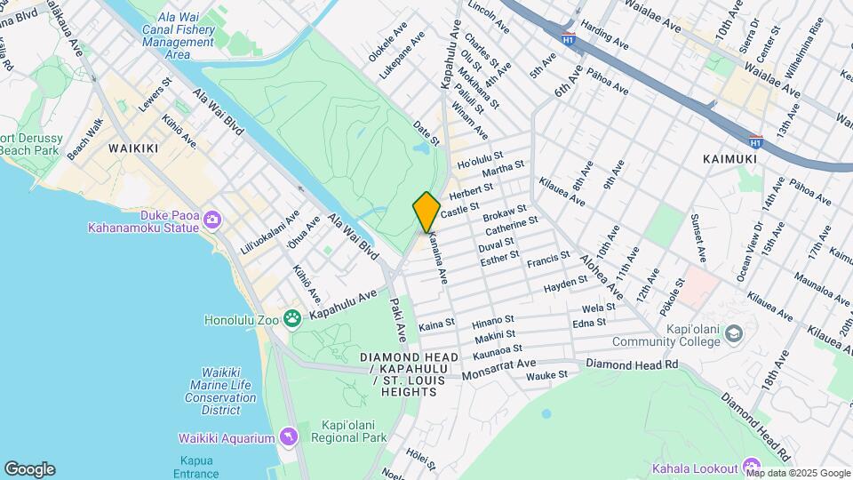 3329 Kanaina Ave Mapa y Detalles de la Ubicación