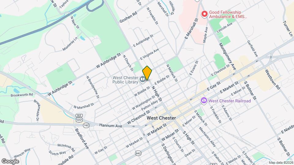 418 N High St, Unit 1 North Map and Location Details