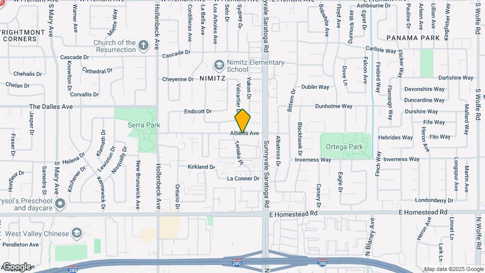 544 Alberta Ave Map and Location Details