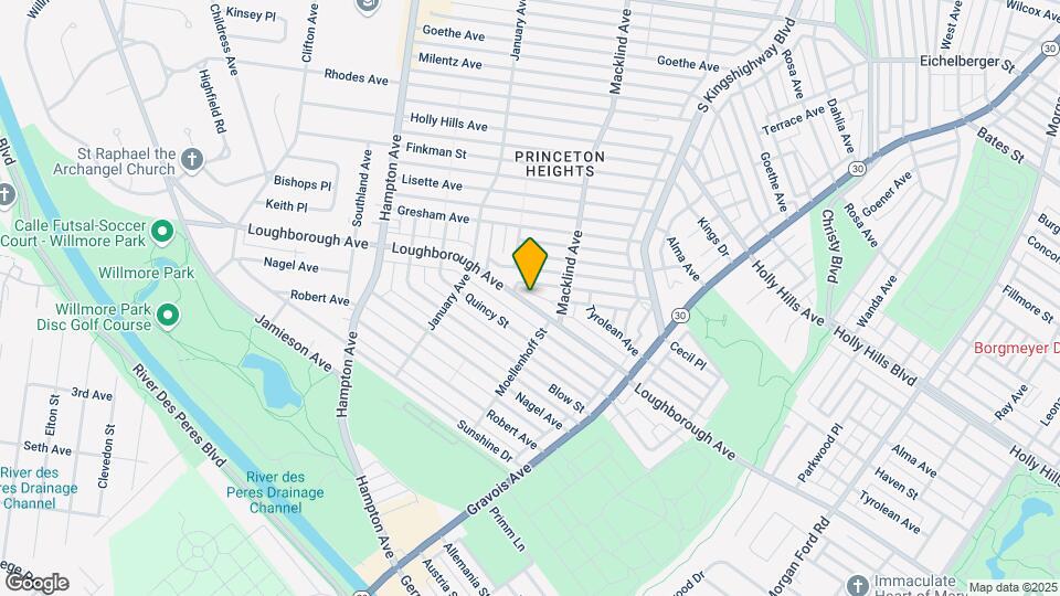 5247 Loughborough Ave Mapa y Detalles de la Ubicación