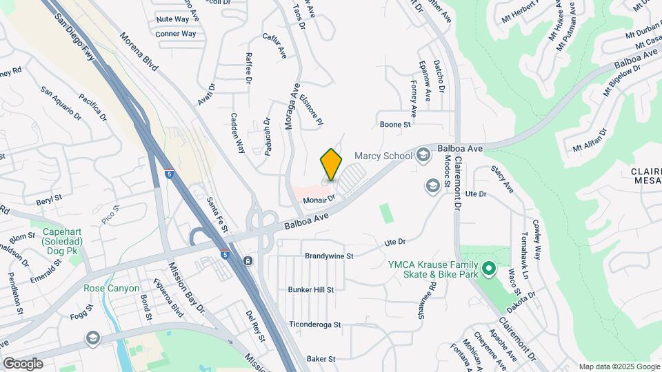 3752 Balboa Terrace Map and Location Details