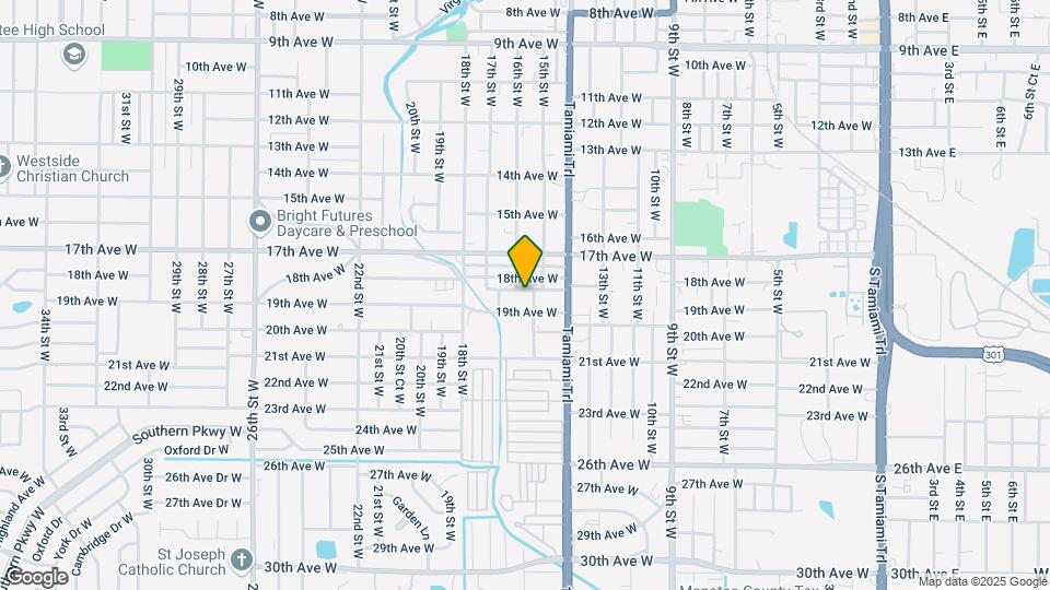 1505 18th Ave Dr W Map and Location Details