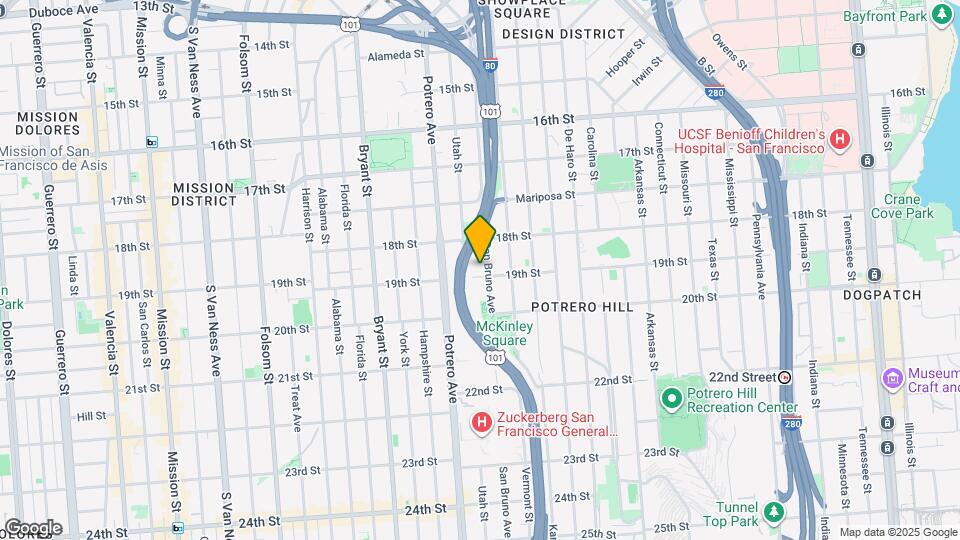 632 San Bruno Ave Map and Location Details