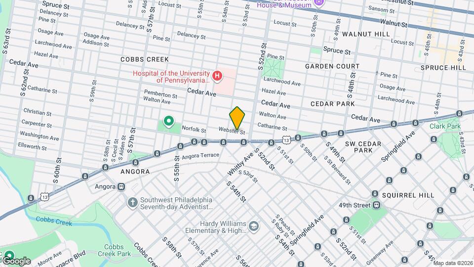 5222 Webster St Map and Location Details