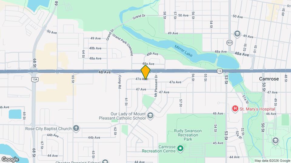 5909 47A Av Map and Location Details