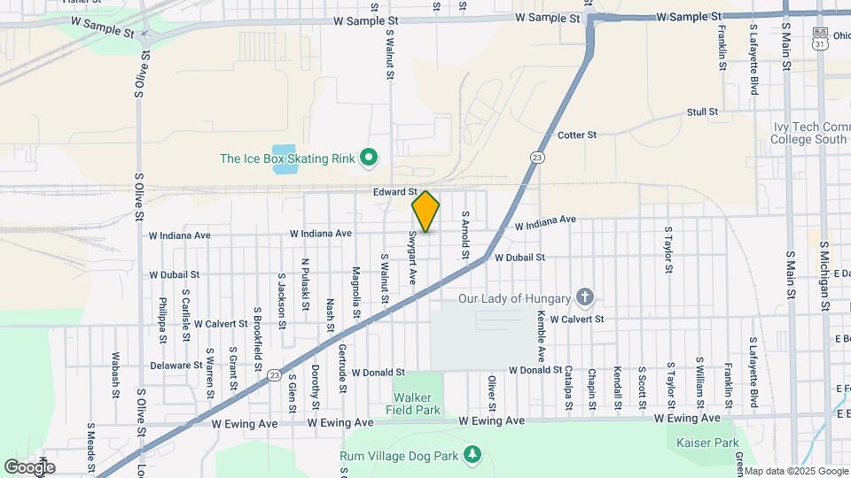 1316 W Indiana Ave Map and Location Details