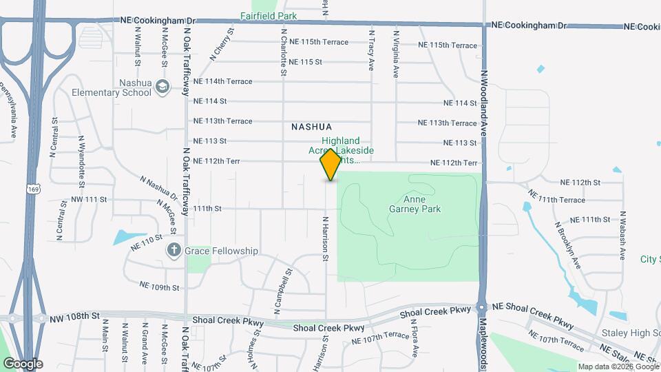 11119 N Harrison St Map and Location Details