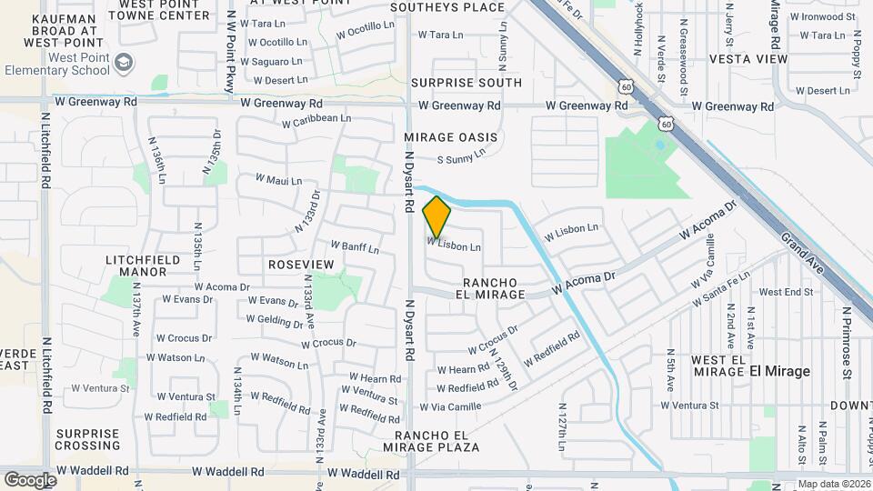 13029 W Lisbon Ln, Unit 1 Map and Location Details