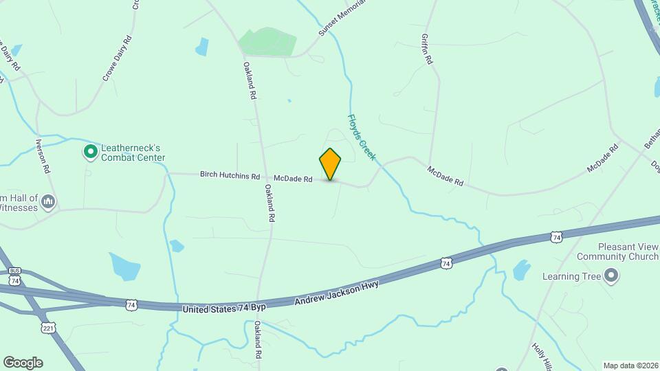 220 McDade Rd Map and Location Details