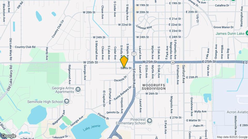 615 Sarita St Map and Location Details