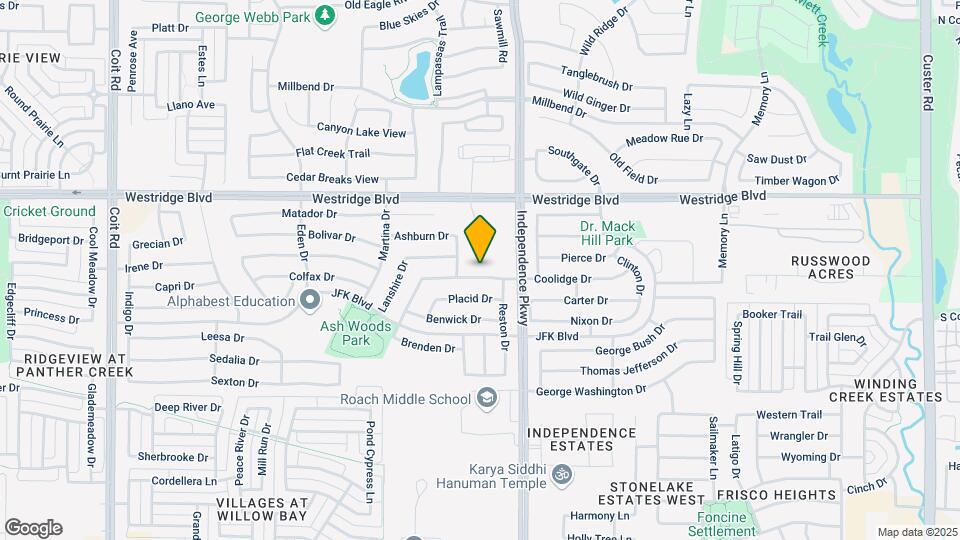10128 Coolidge Dr Map and Location Details