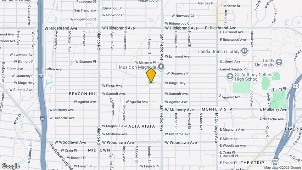 438 W Kings Hwy Map and Location Details