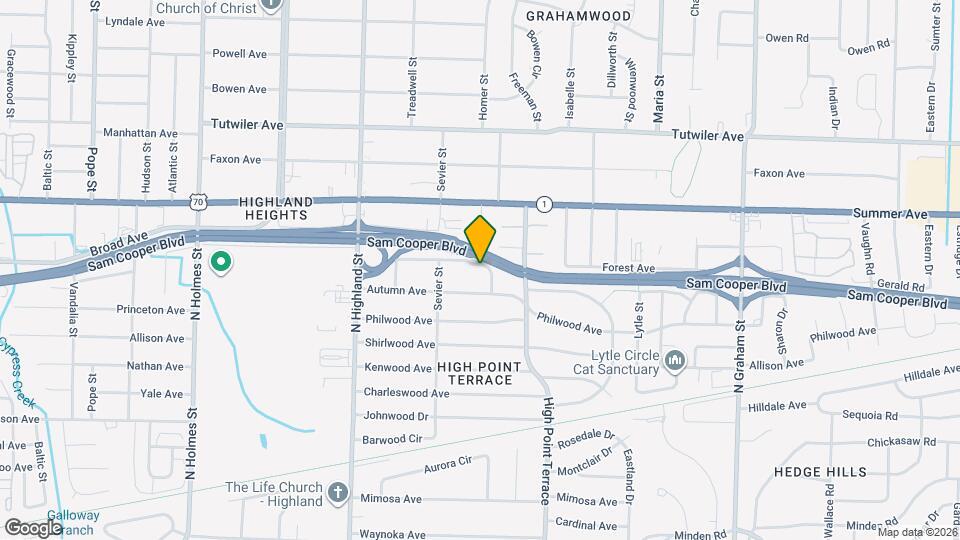 3651 Galloway Ave Map and Location Details