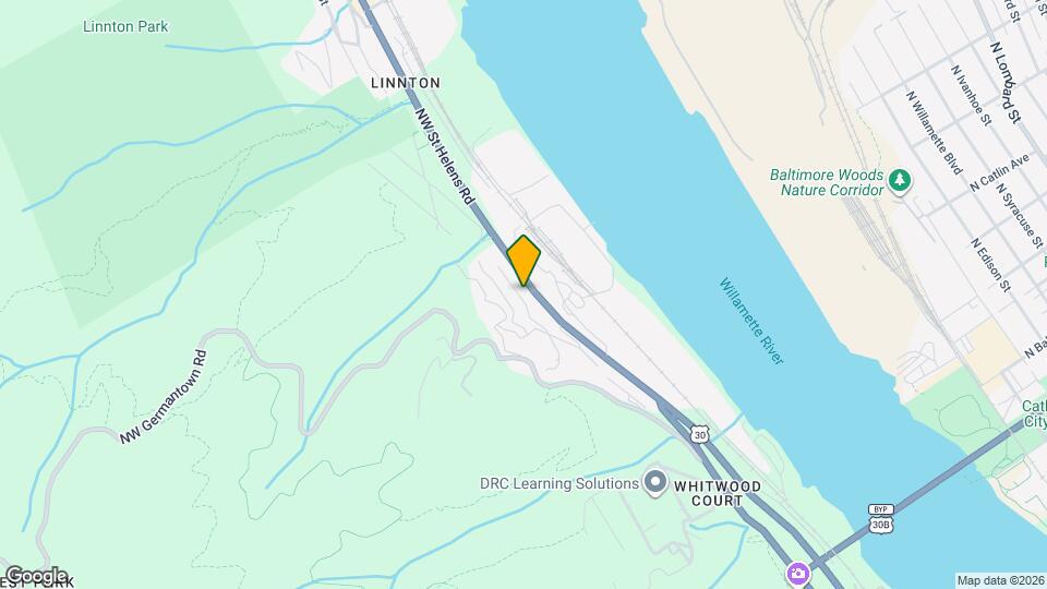 9633 NW St Helens Rd Mapa y Detalles de la Ubicación