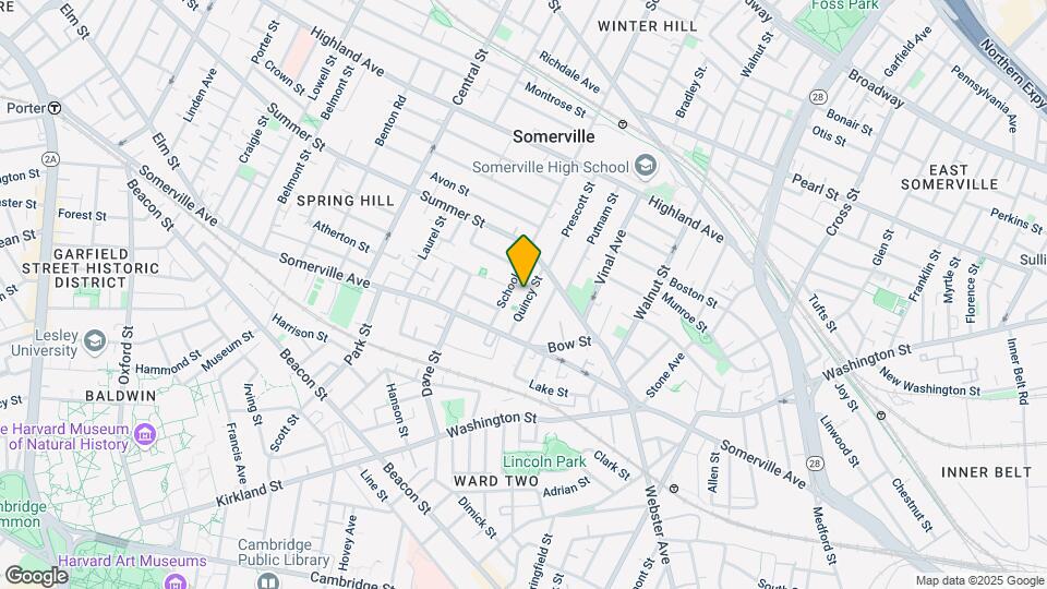 28 Quincy St, Unit 3 Map and Location Details