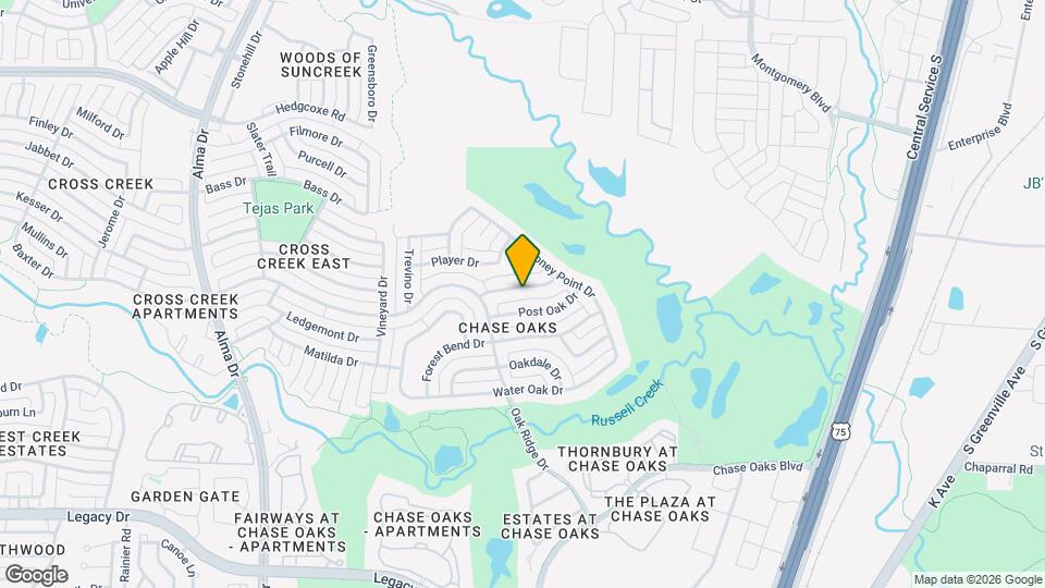 624 Mossycup Oak Dr Map and Location Details