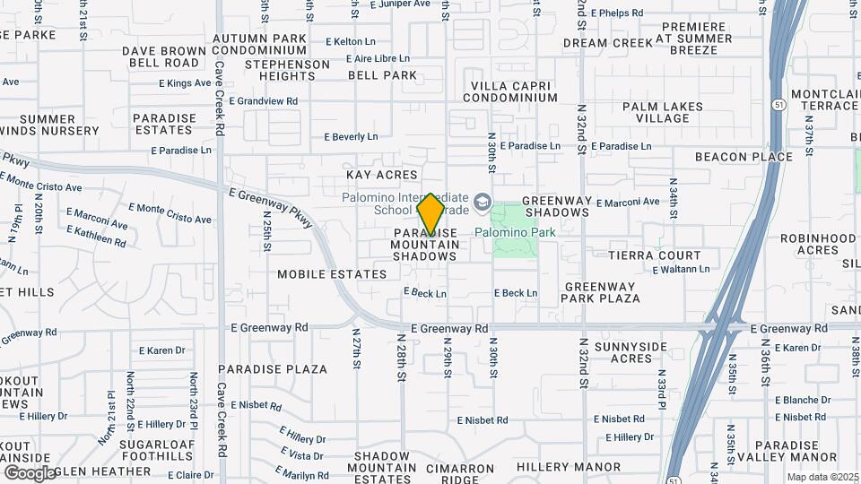 2838 E Tracy Ln Map and Location Details