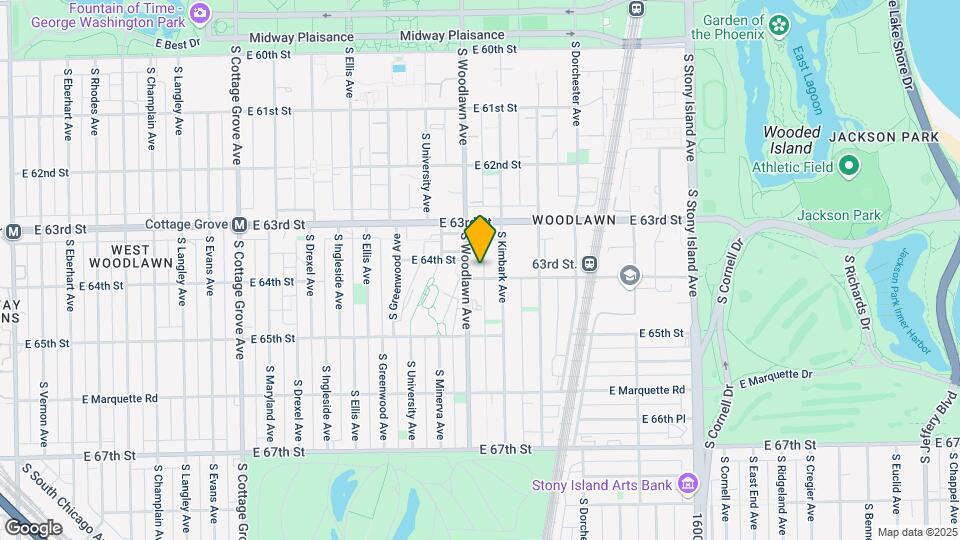 6347 S Woodlawn Ave Mapa y Detalles de la Ubicación