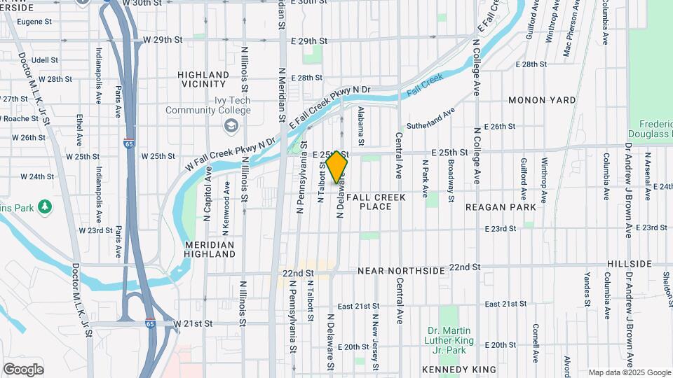 2402 N Delaware St Map and Location Details