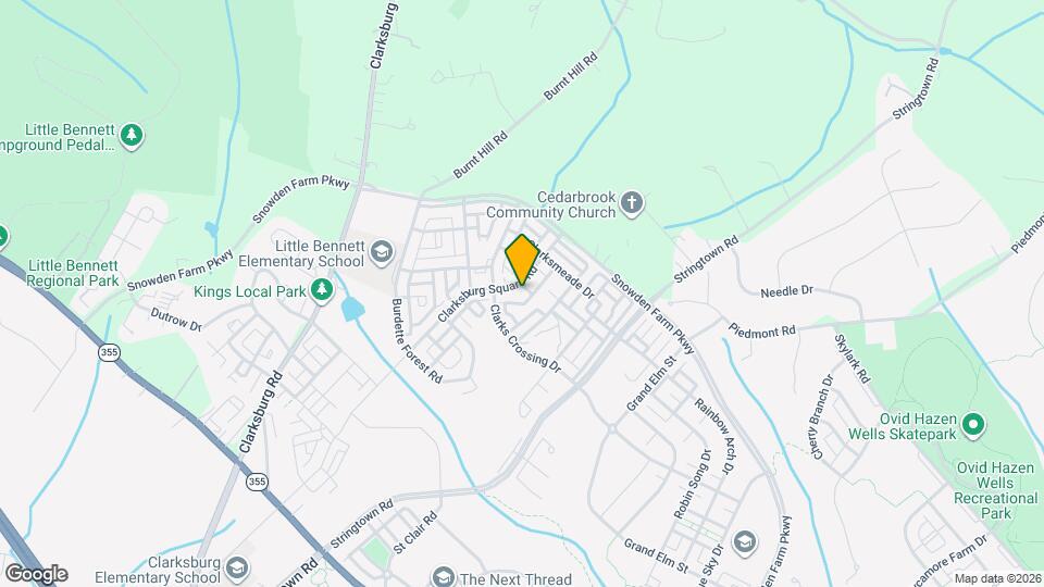 12828 Clarksburg Square Rd Map and Location Details