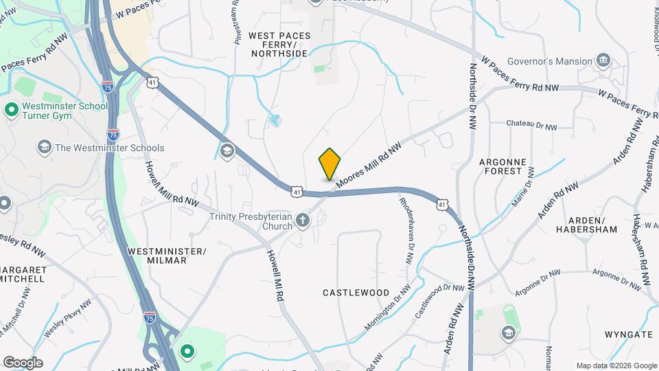 865 Moores Mill Rd NW Map and Location Details
